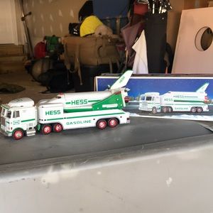 Hess toy truck and space shuttle